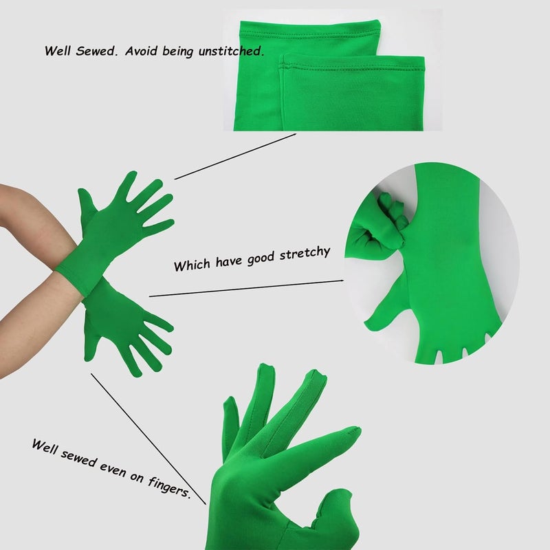 Sheface Stretchy Spandex Costume Gloves - Men's & Women's Banquet Party Wedding Gloves - Image 3